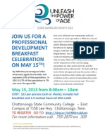 Join Us For A Professional Development Breakfast Celebration On May 15 !