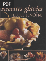 Les Recettes Glacées de L'ECOLE LENÔTRE | PDF | Crème fouettée