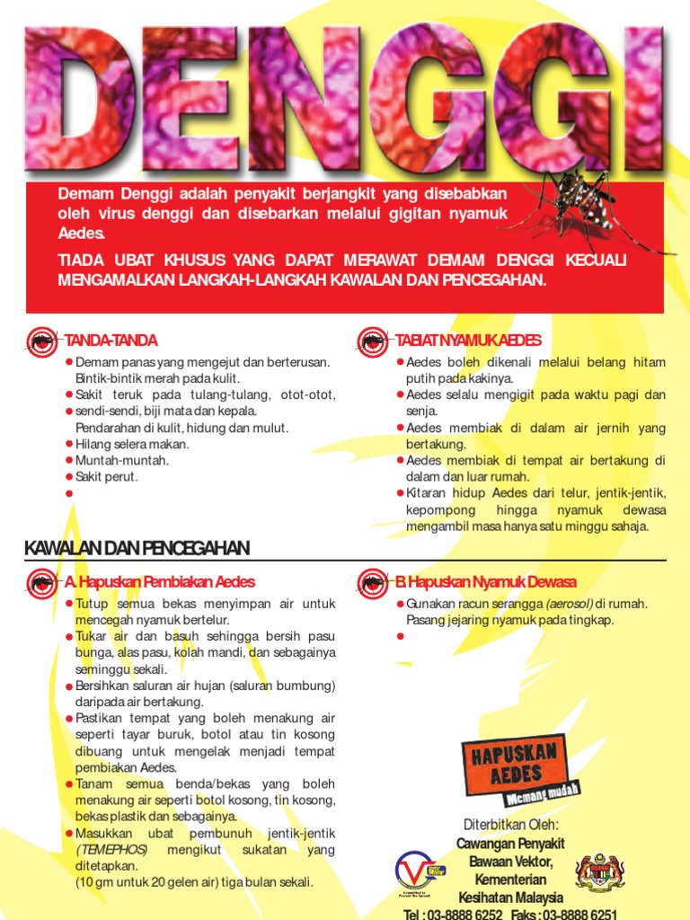 Poster Denggi Malay Language