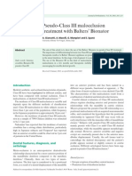 Pseudo-Class III Malocclusion Treatment With Balters Bionator