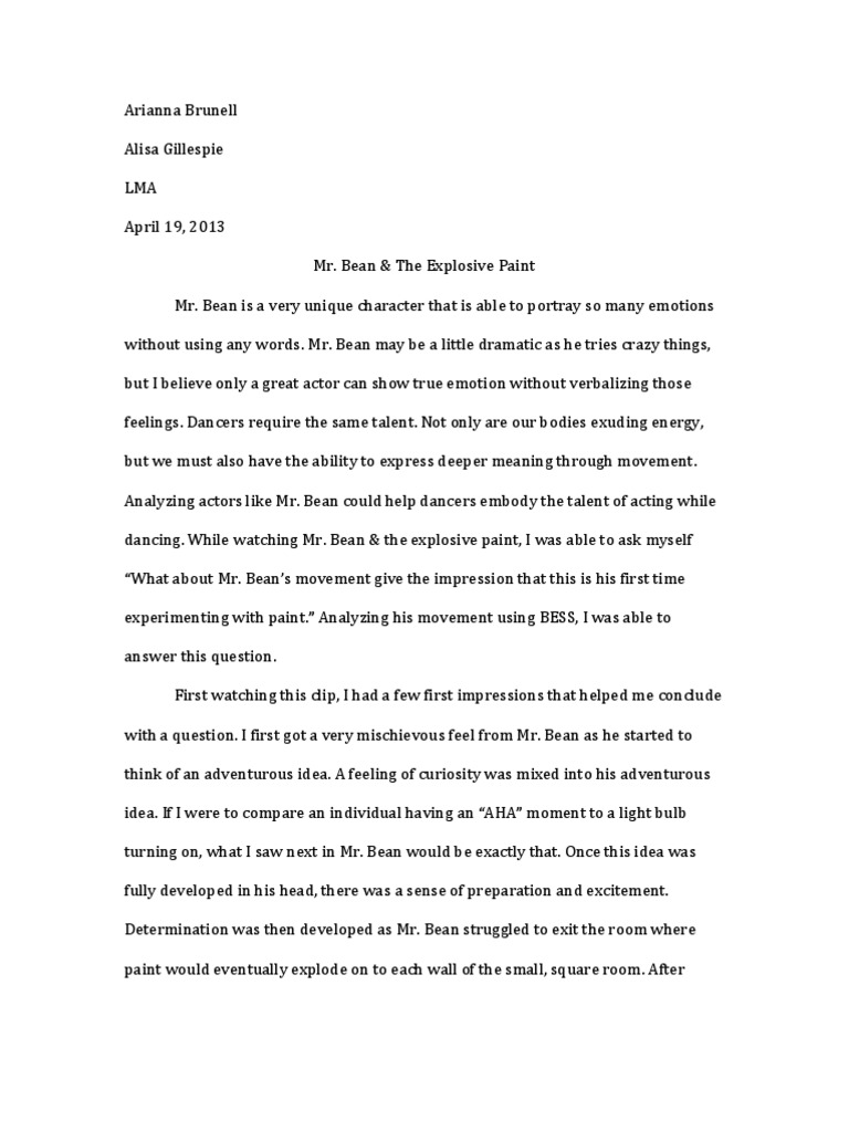 Laban Movement Analysis | PDF | Feeling | Shape