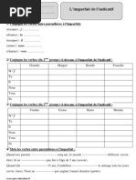 Imparfait - Cm1 - Exercices Corrigés - Conjugaison - Cycle 3 2