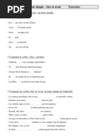 Exercices de Conjugaison cm1 Cycle 3 Le Futur Simple - Être Et Avoir