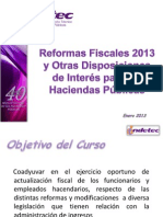 INDETEC Material Curso de Reformas Fiscales 2013