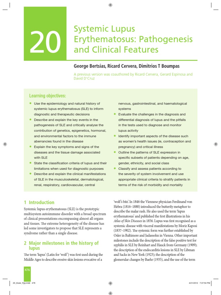 Systemic Lupus Erythematosus | PDF | Systemic Lupus Erythematosus ...