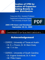 Application of VTB For Localization of Capacitor Switching Events in Power Distribution