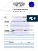 Form Registration Ecufest 2013 PDF