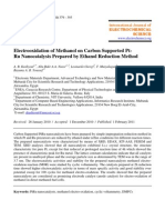 Electrooxidation of Methanol on Carbon Supported Pt-Ru Nanocatalysts Prepared by Ethanol Reduction Method