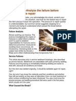 Weld Repair - Analyze The Failure Before Attempting The Repair