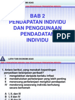 Bab 2 Pendapatan Individu Ekonomi Asas