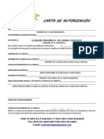 Carta Autorizacion Canguro