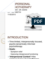 Interpersonal Psychotherapy New
