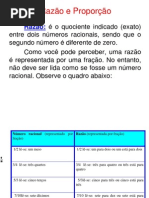Razão e Proporção