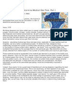 Using Probability To Determine Medical Gas Flow