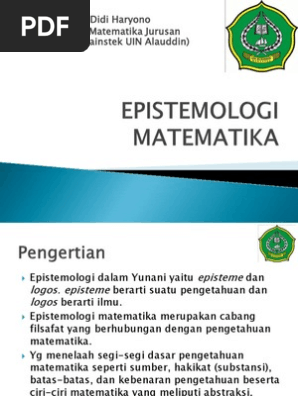 Epistemologi Matematika