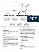 Aruvil Internatinal Product Catalog 2009