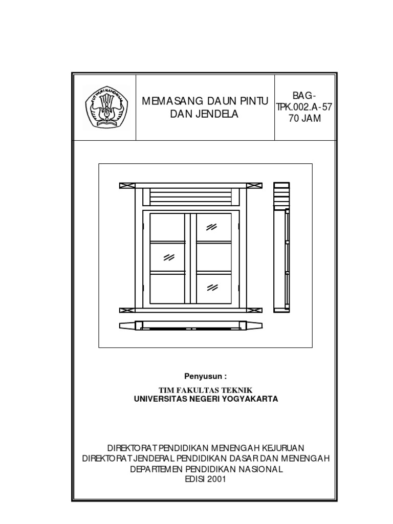 Memasang Daun  Pintu  Dan Jendela