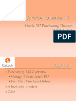 Procurement Oracle R12 Purchasing