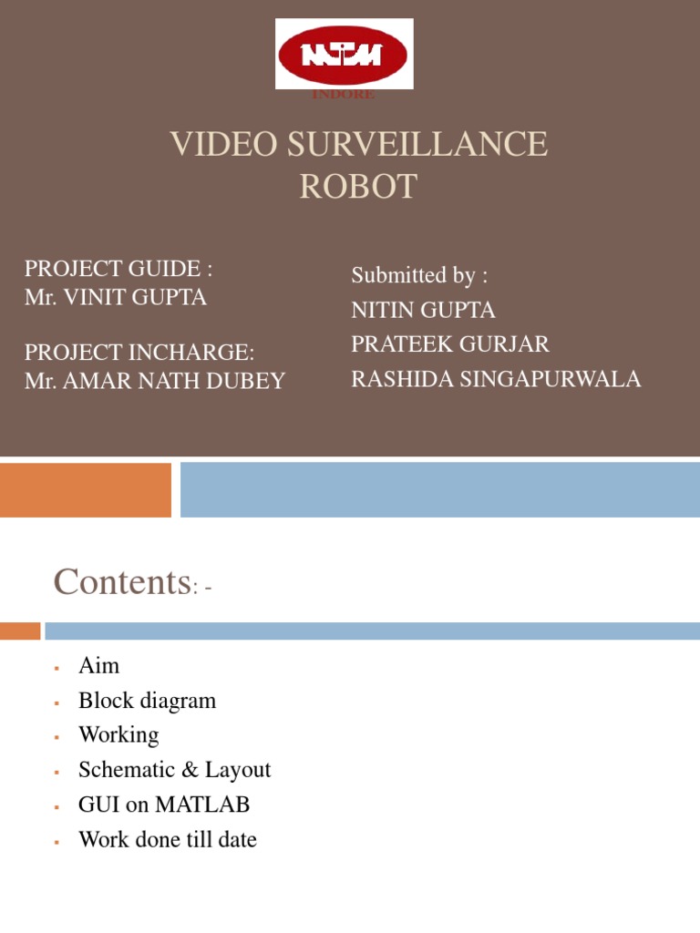 Video Surveillance Robot | PDF | Graphical User Interfaces | Smartphone