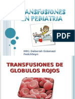 Transfusiones en Pediatria
