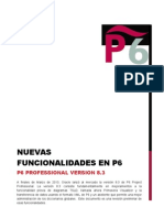 NUEVAS FUNCIONALIDADES EN P6 PROFESSIONAL VERSION 8.3
