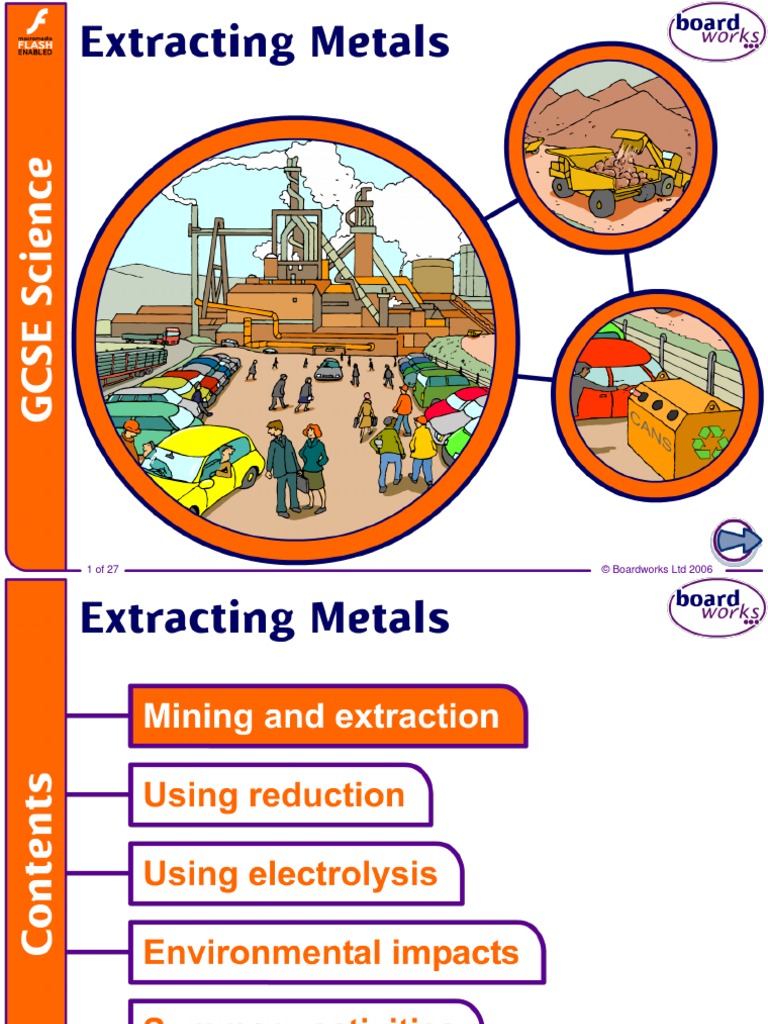 Metal Extraction Methods Explained | PDF | Redox | Metals
