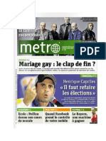 Capriles en portada Diario METRO de París