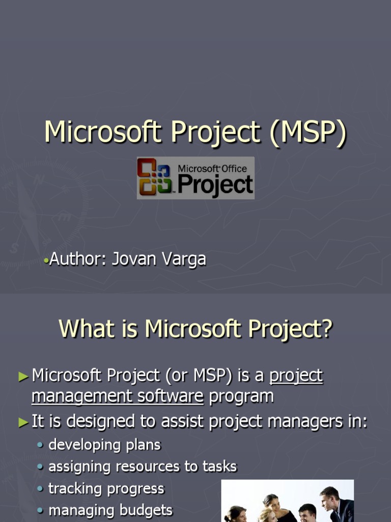 Overview of Microsoft Project (MSP) | PDF | Microsoft | Software