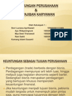 Keuntungan Perusahaan & Kewajiban Karyawan