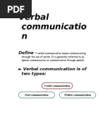 Verbal Communication
