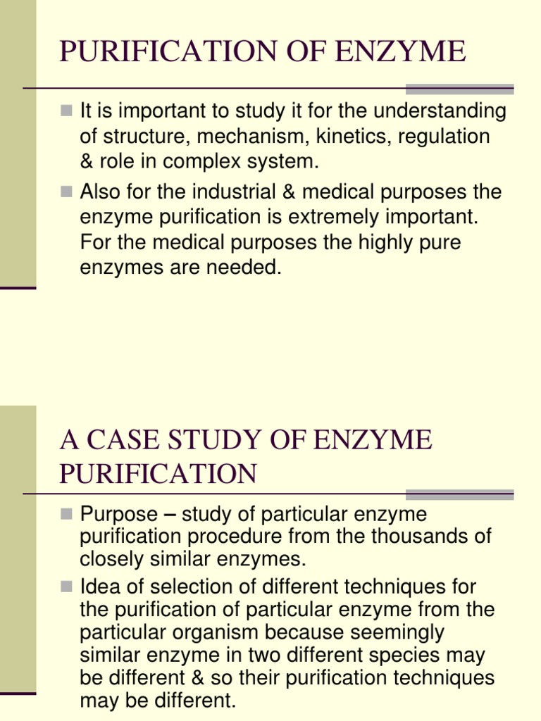 write an essay on enzyme purification from microbial source