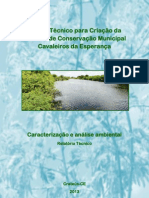 Estudo Técnico para Criação Da Unidade de Conservação Municipal Cavaleiros Da Esperança