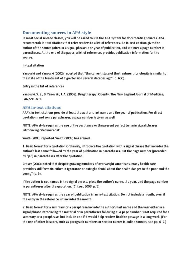 Apa Style Docx Citation Apa Style