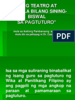 Ang Teatro at Pelikula Bilang Sining-Biswal