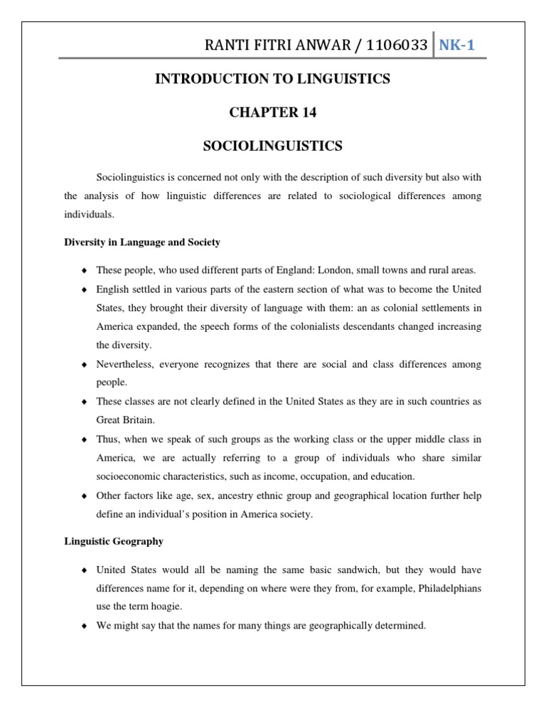 Language and society questions picture