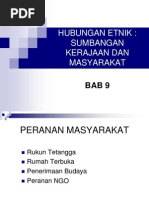 BAB 9 Hubungan Etnik - Sumbangan Kerajaan & Malaysia