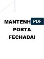 Mantenha A Porta Fechada PDF