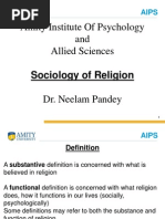 Sociology of Religion