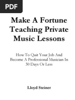 Make A Fortune Teaching Private Music Lessons