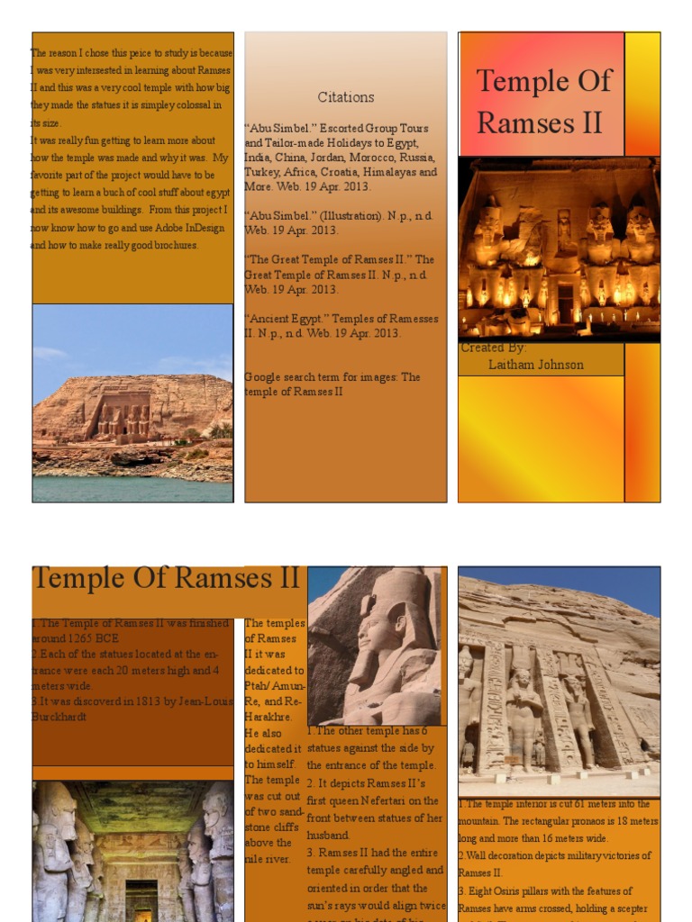 Temple of Ramses II Overview | PDF