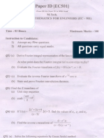 Paper I) ) (EC501) : Advanced L/1Athematics For Engineers (EC