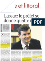 222 la dépêche 28 juin 2012 préfet Lassac
