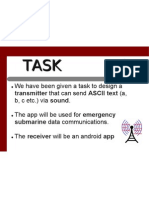 We Have Been Given A Task To Design A B, C Etc.) Via Sound. The App Will Be Used For Emergency