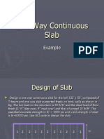 One Way Continuous Slab