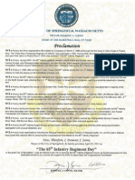 City of Springfield, Mass. Proclamation on 65th Inf. Reg. Borinqueneers CGM 4-22-13
