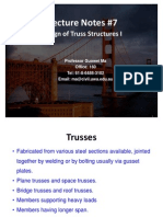 Truss Structures Lecture Notes Design Analysis