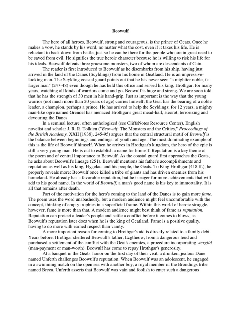 100+ Alliteration in Beowulf Examples, image size:768x1024