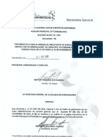 Acuerdo 032 - 1 de 2012 Presupuesto Alcaldía de Floridablanca