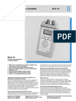 Acterna OLA-15B Optical Attenuator Data Sheet