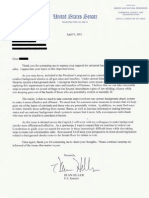Dean Heller Letter on Background Checks (April 9, 2013)